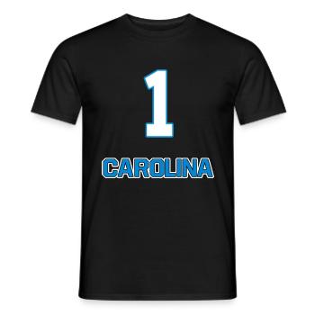 Carolina - Men's T-Shirt - black - Front - AI Model Male 178 light (178cm)