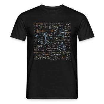 Formule mathématique drôle - T-shirt homme - noir - Devant - AI Model Male 178 light (178cm)