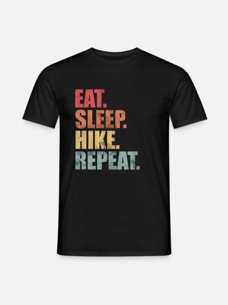 Hiking Nature Mountains - Men's T-Shirt - black