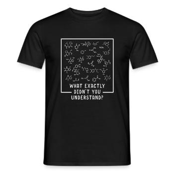 Chimie Scientifique Question - T-shirt homme - noir - Devant - AI Model Male 178 light (178cm)