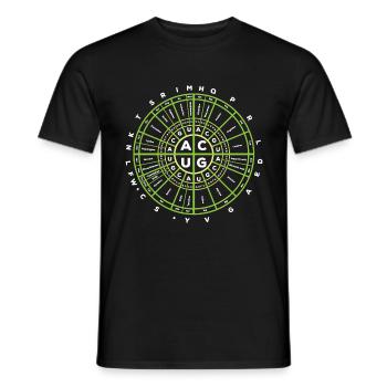 Code génétique Biologie - T-shirt homme - noir - Devant - AI Model Male 178 light (178cm)