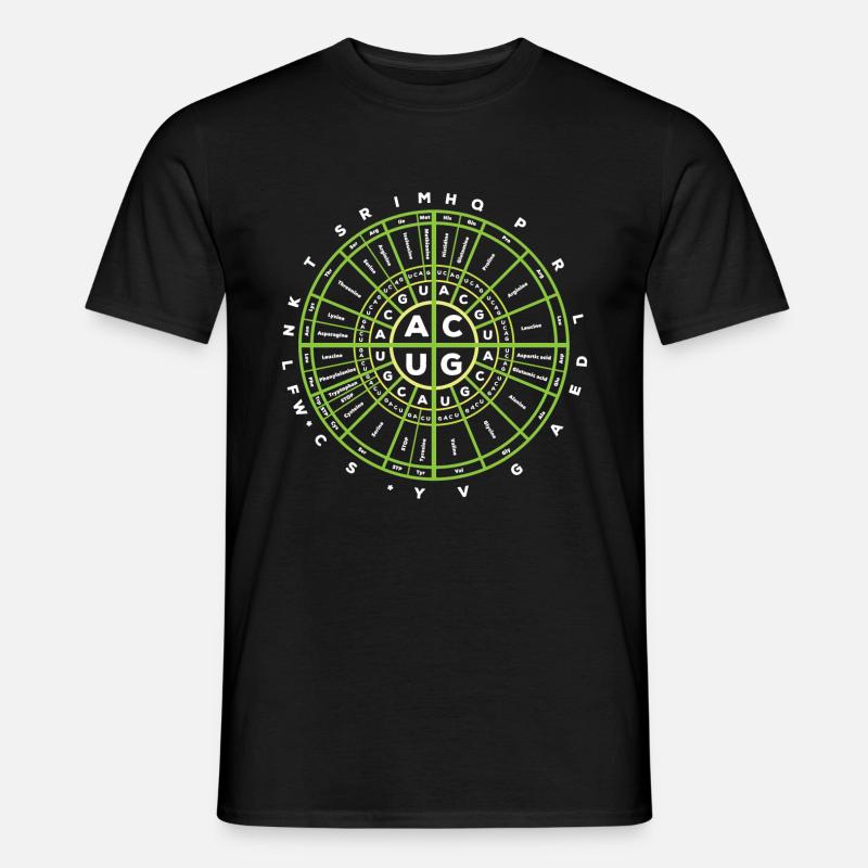 Genetischer Code Biologie - Männer T-Shirt - Schwarz