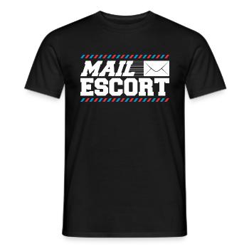 Postman Postman Letter Parcel Service Gift - Men's T-Shirt - black - Front - AI Model Male 178 light (178cm)