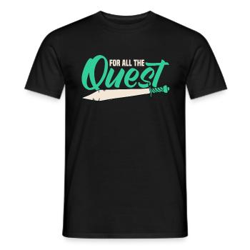 LARP live-action role-playing game - Men's T-Shirt - black - Front - AI Model Male 178 light (178cm)