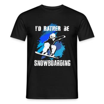 Snowboarder - Snowboarding - Snowboarding - Men's T-Shirt - black - Front - AI Model Male 178 light (178cm)