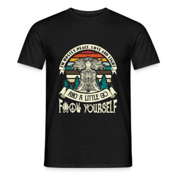 Yoga Yoga Class Yoga Teacher Mediation Gift Chakra - Men's T-Shirt - black - Front - AI Model Male 178 light (178cm)
