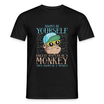 Always Be Yourself - T-shirt homme - noir - Devant - AI Model Male 178 light (178cm)