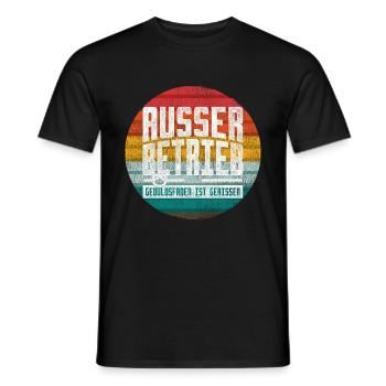 Außer Betrieb Geduldsfaden gerissen - Vintage - Männer T-Shirt - Schwarz - Vorne - AI Model Male 178 light (178cm)