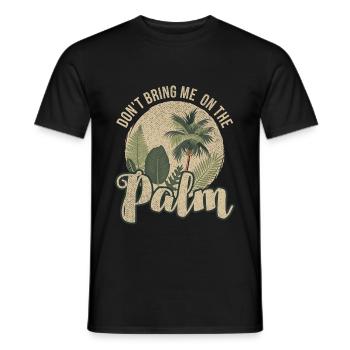 Denglisch. Ne m'apportez pas sur la paume - cadeau - T-shirt homme - noir - Devant - AI Model Male 178 light (178cm)