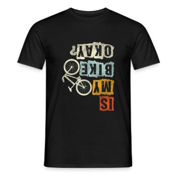 Mon vélo est-il correct? Cadeau de sport vélo vélo VTT - T-shirt homme - noir - Devant - AI Model Male 178 light (178cm)