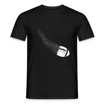 American football - Men's T-Shirt - black - Front - AI Model Male 178 light (178cm)
