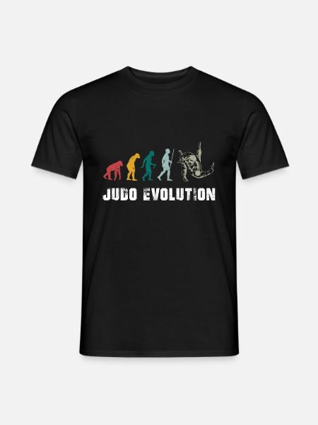 Judo Evolution Judoka Kampfkunst Kampfsport - Männer T-Shirt - Schwarz