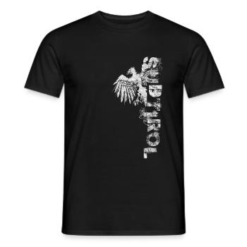 SOUTH TYROL font eagle coat of arms gift Austria P - Men's T-Shirt - black - Front - AI Model Male 178 light (178cm)