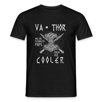 Vathor Vatertagsgeschenk Vatertag Lustiges Papa - Männer T-Shirt - Schwarz - Vorne - AI Model Male 178 light (178cm)