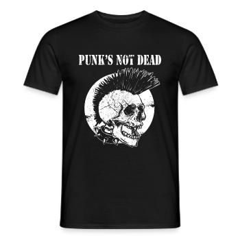 Punk n'est pas mort - T-shirt homme - noir - Devant - AI Model Male 178 light (178cm)
