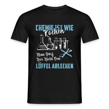 Chemie Ist Wie Kochen - Cooles Chemiker Labor - Männer T-Shirt - Schwarz - Vorne - AI Model Male 178 light (178cm)