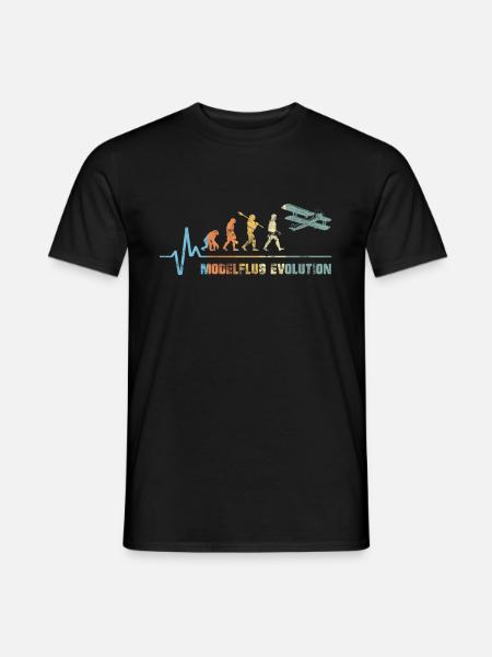 Modellflug Sport Evolution Pilot Flugzeug Vintage - Männer T-Shirt - Schwarz
