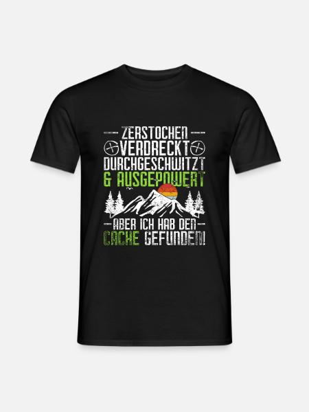 Geocache Geocaching - Männer T-Shirt - Schwarz