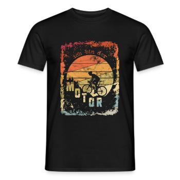 Je suis le cadeau de vélo de montagne de VTT de moteur - T-shirt homme - noir - Devant - AI Model Male 178 light (178cm)