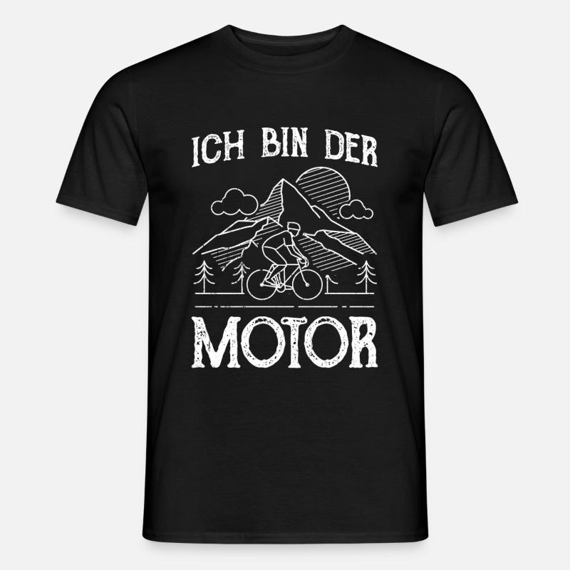 Ich bin der Motor - Männer T-Shirt - Schwarz