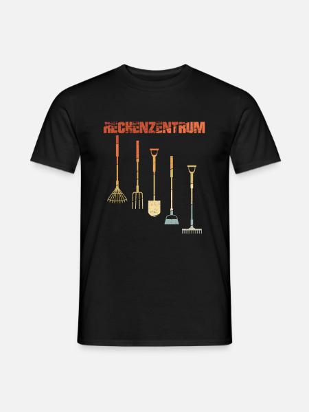 Retro Vintag Rechenzentrum Gärtner Gärtnerei - Männer T-Shirt - Schwarz