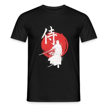 Ronin Samurai Krieger - Männer T-Shirt - Schwarz - Vorne - AI Model Male 178 light (178cm)