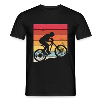 MTB Kleidung Kinder, Erwachsene MTB Geschenk Mount - Männer T-Shirt - Schwarz - Vorne - AI Model Male 178 light (178cm)