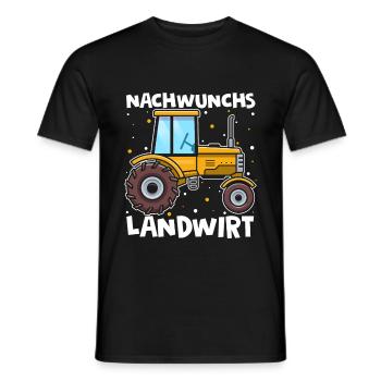 NACHWUCHS LANDWIRT - Männer T-Shirt - Schwarz - Vorne - AI Model Male 178 light (178cm)