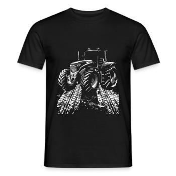 Traktor Retro Traktor Vintage Bauer Landwirt Gesch - Männer T-Shirt - Schwarz - Vorne - AI Model Male 178 light (178cm)