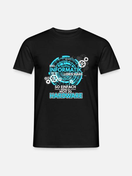 Informatik Programmierer Informatiker Hardware Sof - Männer T-Shirt - Schwarz