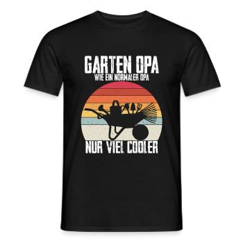 Garten Opa - wie ein normaler Opa nur viel cooler - Männer T-Shirt - Schwarz - Vorne - AI Model Male 178 light (178cm)