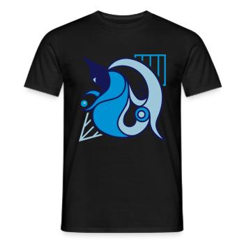 Allons-y. Libération et transformation - T-shirt homme - noir - Devant - AI Model Male 178 light (178cm)