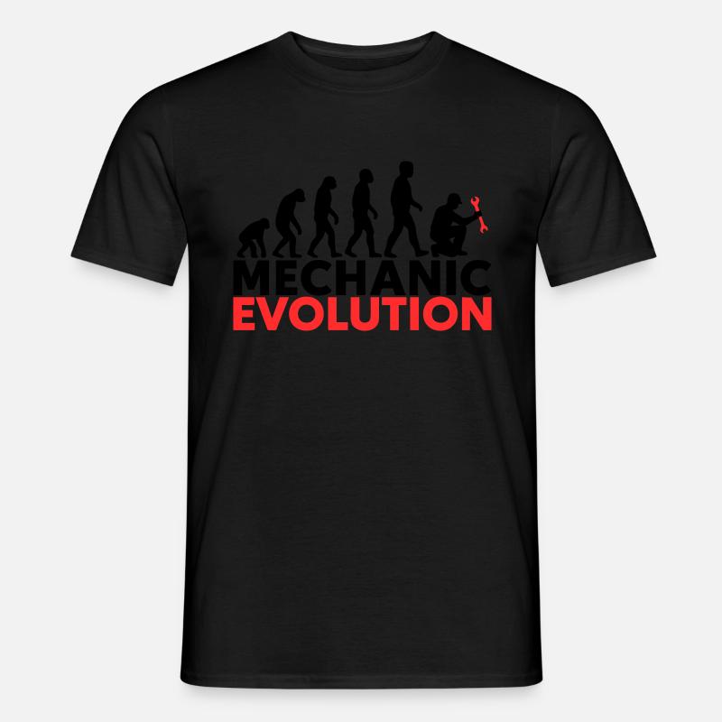 Mechanic Evolution Schrauber - Männer T-Shirt - Schwarz