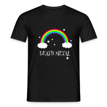 Death Metal Rainbow - T-shirt homme - noir - Devant - AI Model Male 178 light (178cm)
