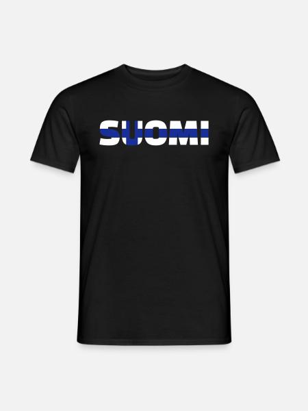 Suomi - T-shirt homme - noir