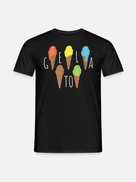 Gelato - Männer T-Shirt - Schwarz