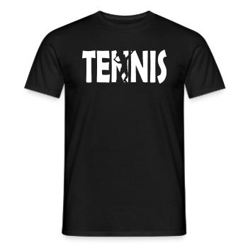 Joueur de tennis joueur de tennis - T-shirt homme - noir - Devant - AI Model Male 178 light (178cm)