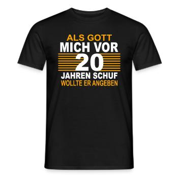 20 Jahre 20 Geburtstag Geschenk 20 Birthday - Männer T-Shirt - Schwarz - Vorne - AI Model Male 178 light (178cm)
