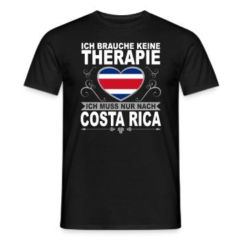 Ich muss nach Costa Rica Urlaub Karibik Geschenk - Männer T-Shirt - Schwarz - Vorne - AI Model Male 178 light (178cm)