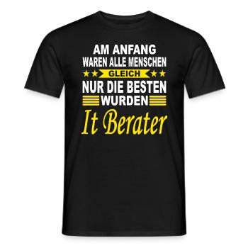 IT Berater Geschenk Informatiker Programmierer - Männer T-Shirt - Schwarz - Vorne - AI Model Male 178 light (178cm)