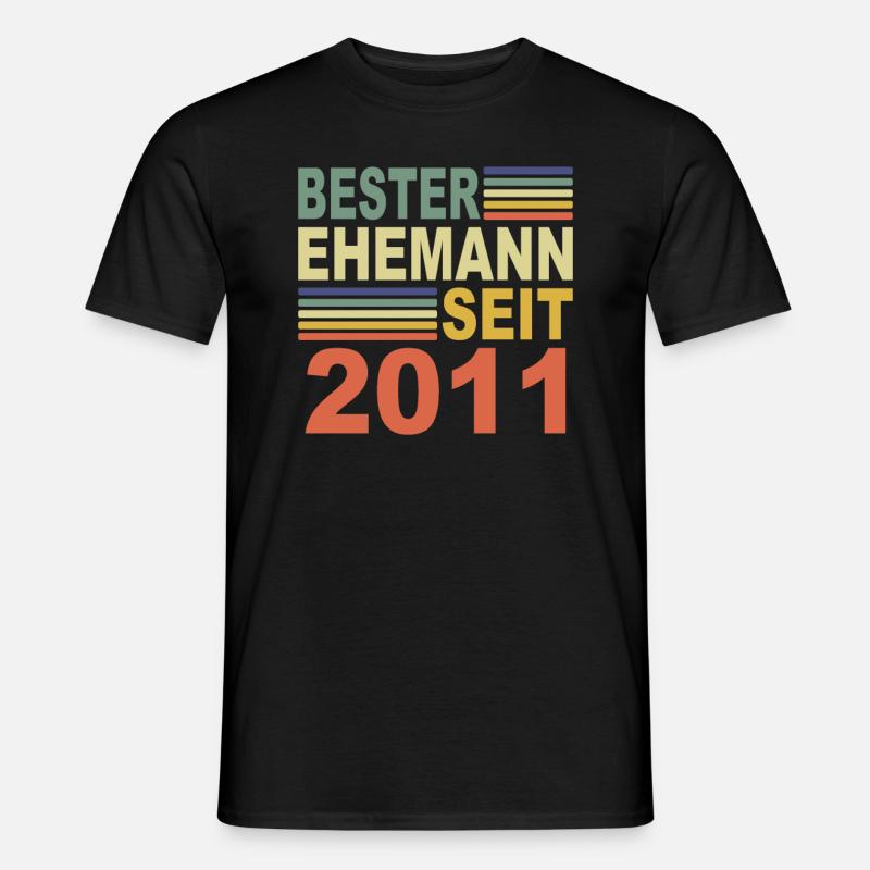 2011 Bester Ehemann Ehepartner Jahr 2011 Partner - Männer T-Shirt - Schwarz