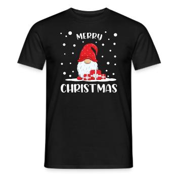 Christmas Funny Santa Claus Gift Idea - Men's T-Shirt - black - Front - AI Model Male 178 light (178cm)
