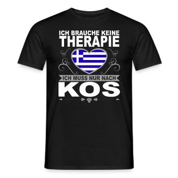 Ich muss nach Kos Urlaub Griechenland Geschenk - Männer T-Shirt - Schwarz - Vorne - AI Model Male 178 light (178cm)