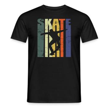 Skateboarder skateboard skater cadeau skate - T-shirt homme - noir - Devant - AI Model Male 178 light (178cm)