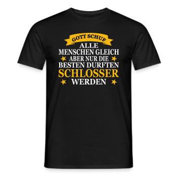 Schlosser Geschenk Metallbauer Metallarbeiter - Männer T-Shirt - Schwarz - Vorne - AI Model Male 178 light (178cm)
