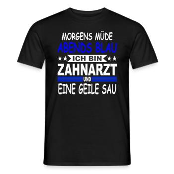Zahnarzt Geschenk Zahntechnik Zahnarztpraxis - Männer T-Shirt - Schwarz - Vorne - AI Model Male 178 light (178cm)