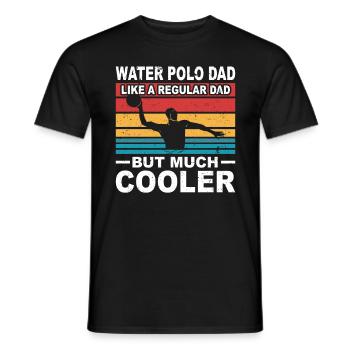 Water polo gift water polo water polo era Water Polo Dad - Men's T-Shirt - black - Front - AI Model Male 178 light (178cm)