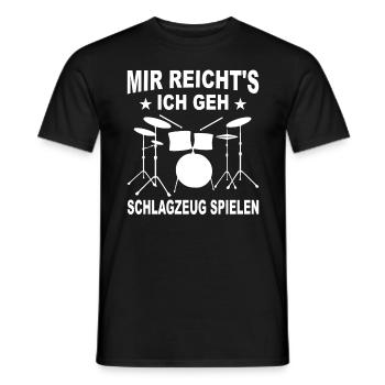 Schlagzeuger Geschenk Schlagzeug Spieler Drummer - Männer T-Shirt - Schwarz - Vorne - AI Model Male 178 light (178cm)