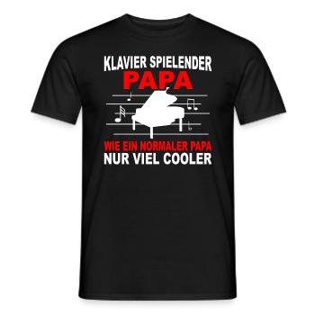 Klavierspieler Geschenk Klavier Flügel Pianist - Männer T-Shirt - Schwarz - Vorne - AI Model Male 178 light (178cm)