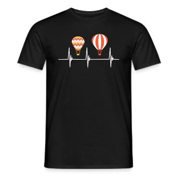 Heißluftballon Geschenk Heißluftballon Ballonfahrt - Männer T-Shirt - Schwarz - Vorne - AI Model Male 178 light (178cm)